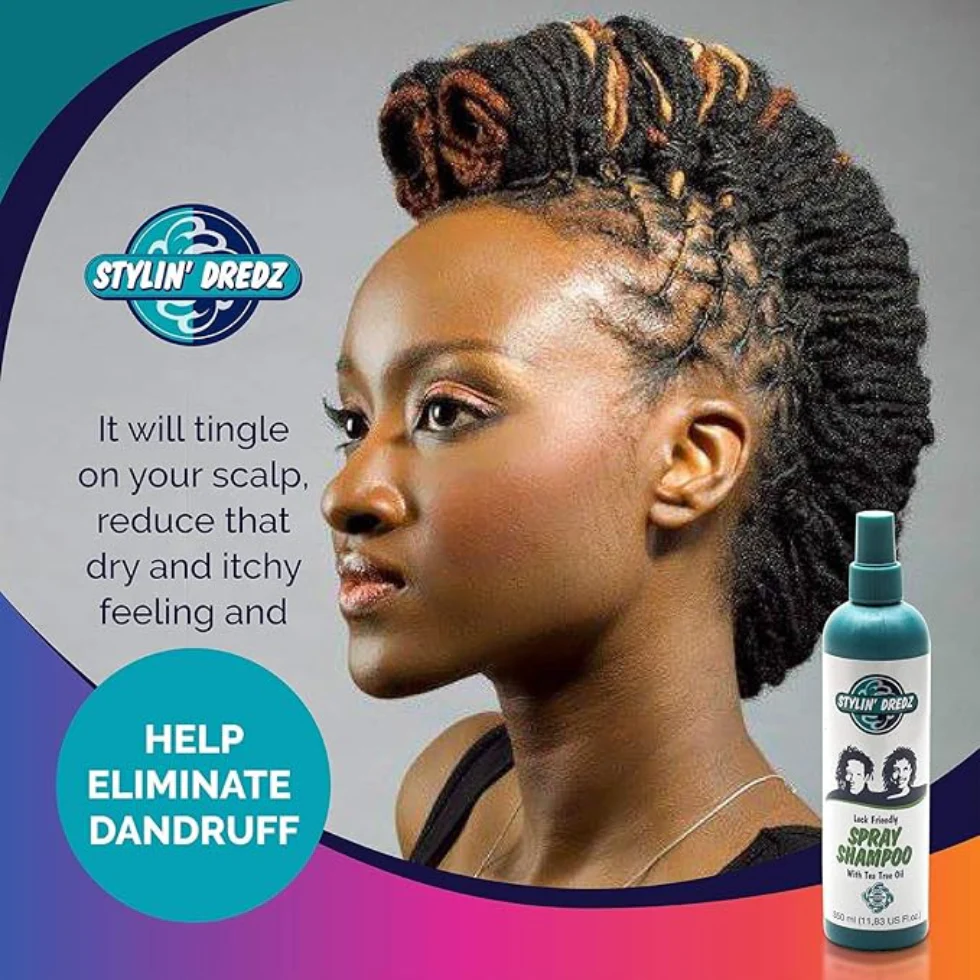Stylin’ Dredz Spray Shampoo 350ml | Lock Friendly Tea Tree Cleansing Spray - Image 3