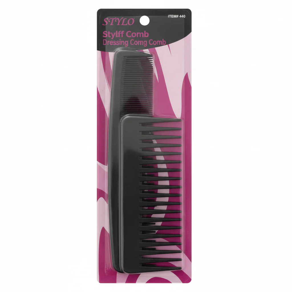 Stylo 6" Fluff Comb With 9" Dressing Comb - 440
