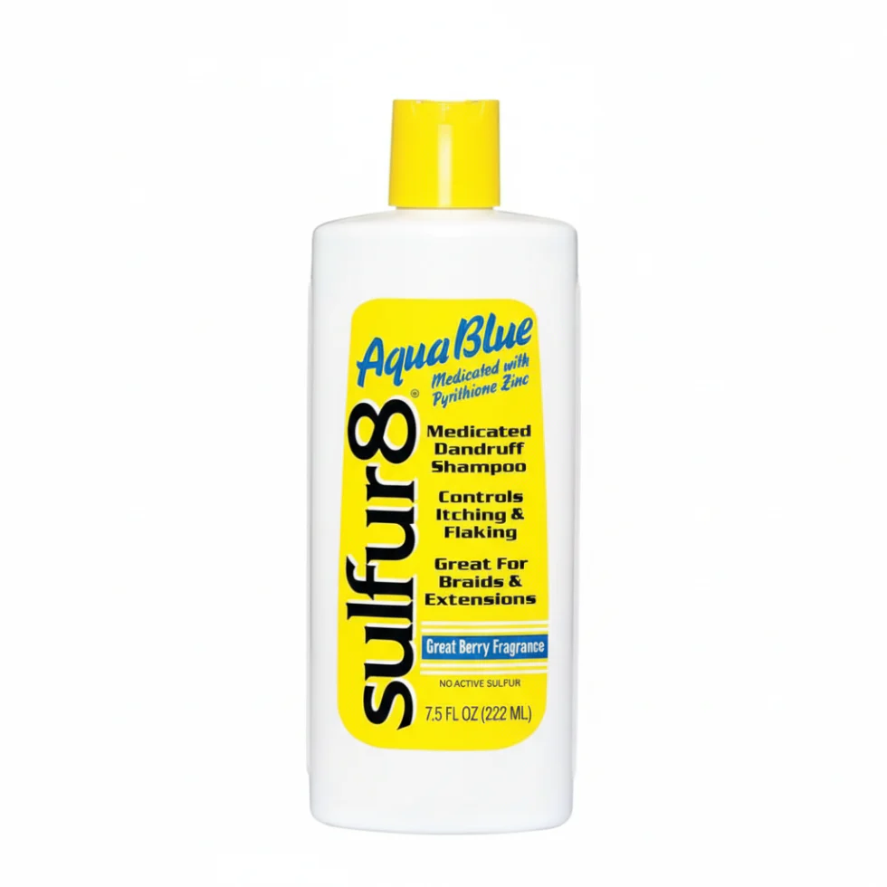 Sulfur8 Aqua Blue Medicated Dandruff Shampoo 222ml | Zinc Formula Scalp Care