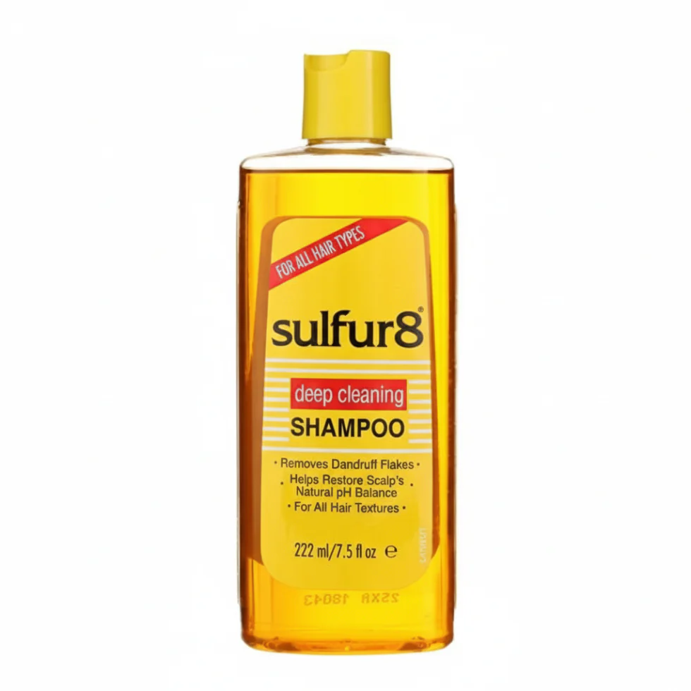 Sulfur8 Deep Cleaning Shampoo 222ml | Anti-Dandruff Scalp Treatment & Deep Clean
