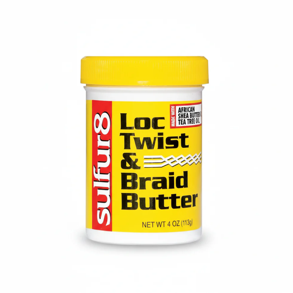 Sulfur8 Loc Twist & Braid Butter 4oz | Moisturizing Hair Butter for Shine & Softness