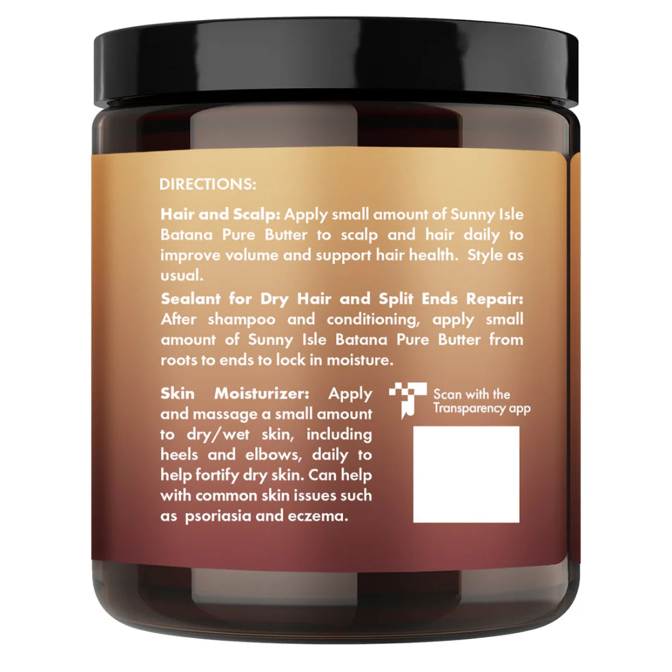 Sunny Isle Batana Pure Butter 8oz | Anti-Thinning & Double Growth Care - Image 2