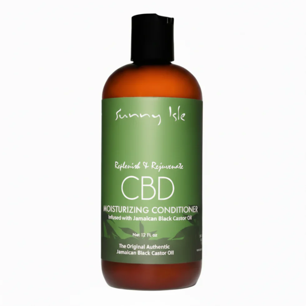Sunny Isle CBD Moisturizing Conditioner 12oz | Black Castor Oil Strength Care