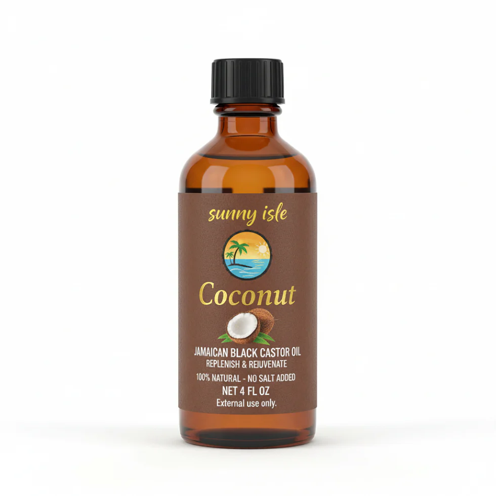 Sunny Isle Jamaican Black Castor Oil Coconut 4oz | Hair & Skin Care Oil