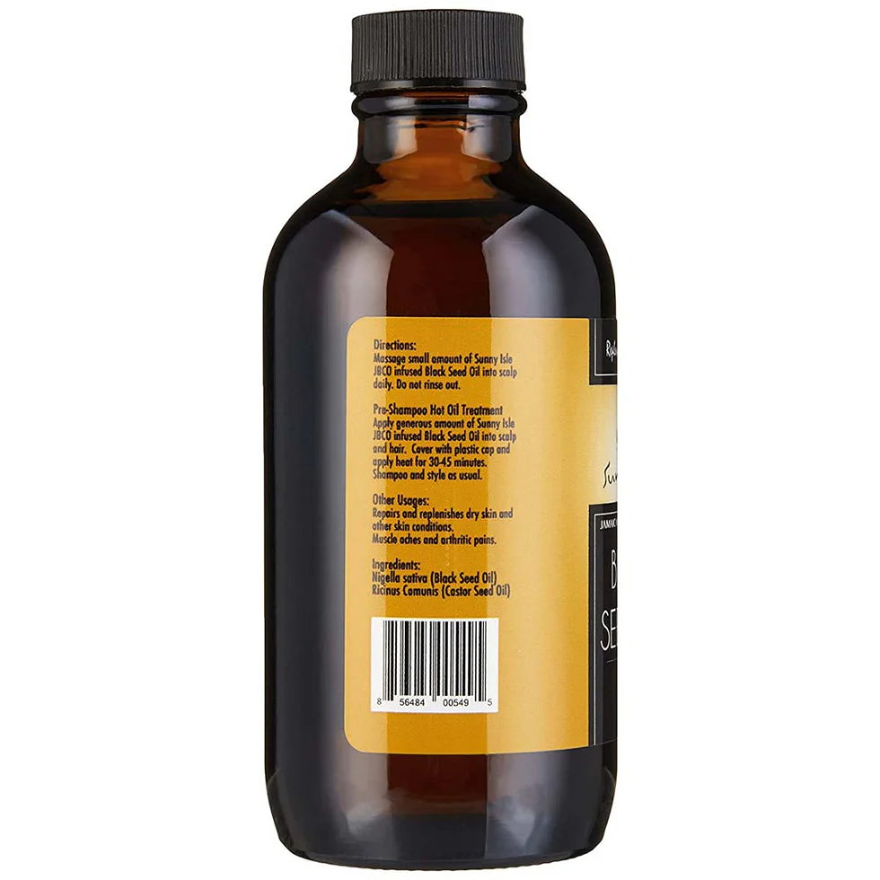 Sunny Isle Black Castor Oil with Black Seed Oil 4oz | Hair & Skin Care - Image 2