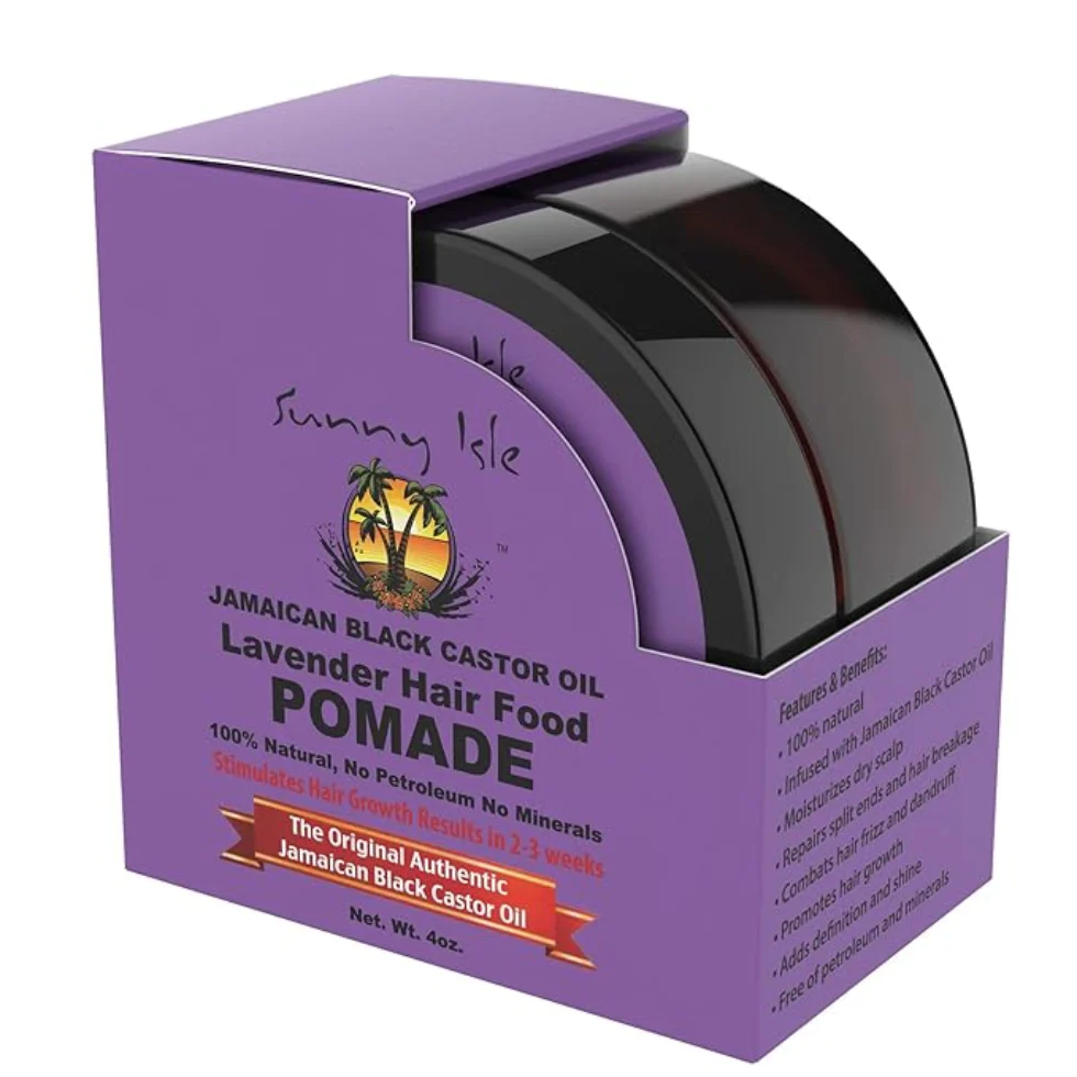 Sunny Isle Jamaican Black Castor Oil Lavender Hair Food Pomade 118ml | Hair Growth