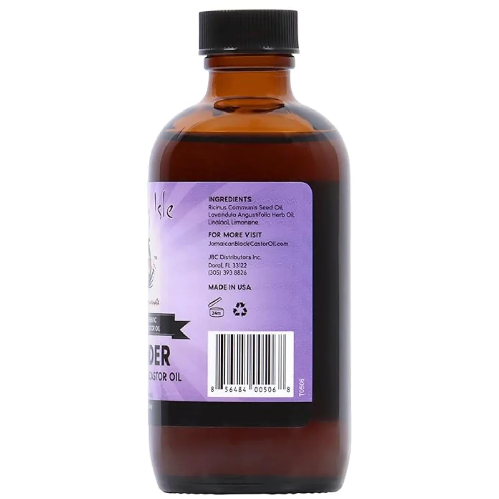 Sunny Isle Lavender Jamaican Black Castor Oil 4oz | Hair & Skin Nourishing Oil - Image 2