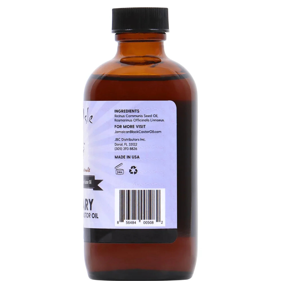 Sunny Isle Rosemary Jamaican Black Castor Oil 118ml | Hair Growth Oil - Image 2