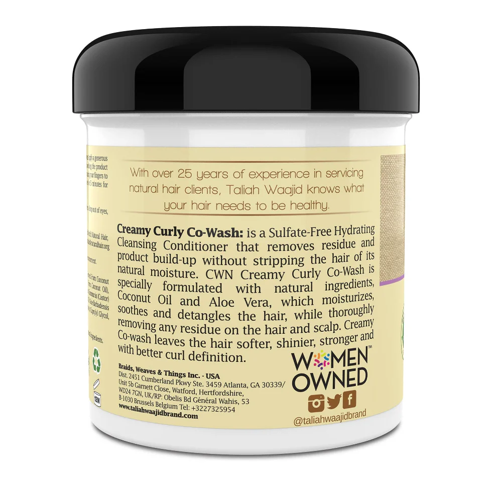Taliah Waajid Creamy Curly Co-Wash 473ml | With Coconut Oil & Aloe Vera - Image 4