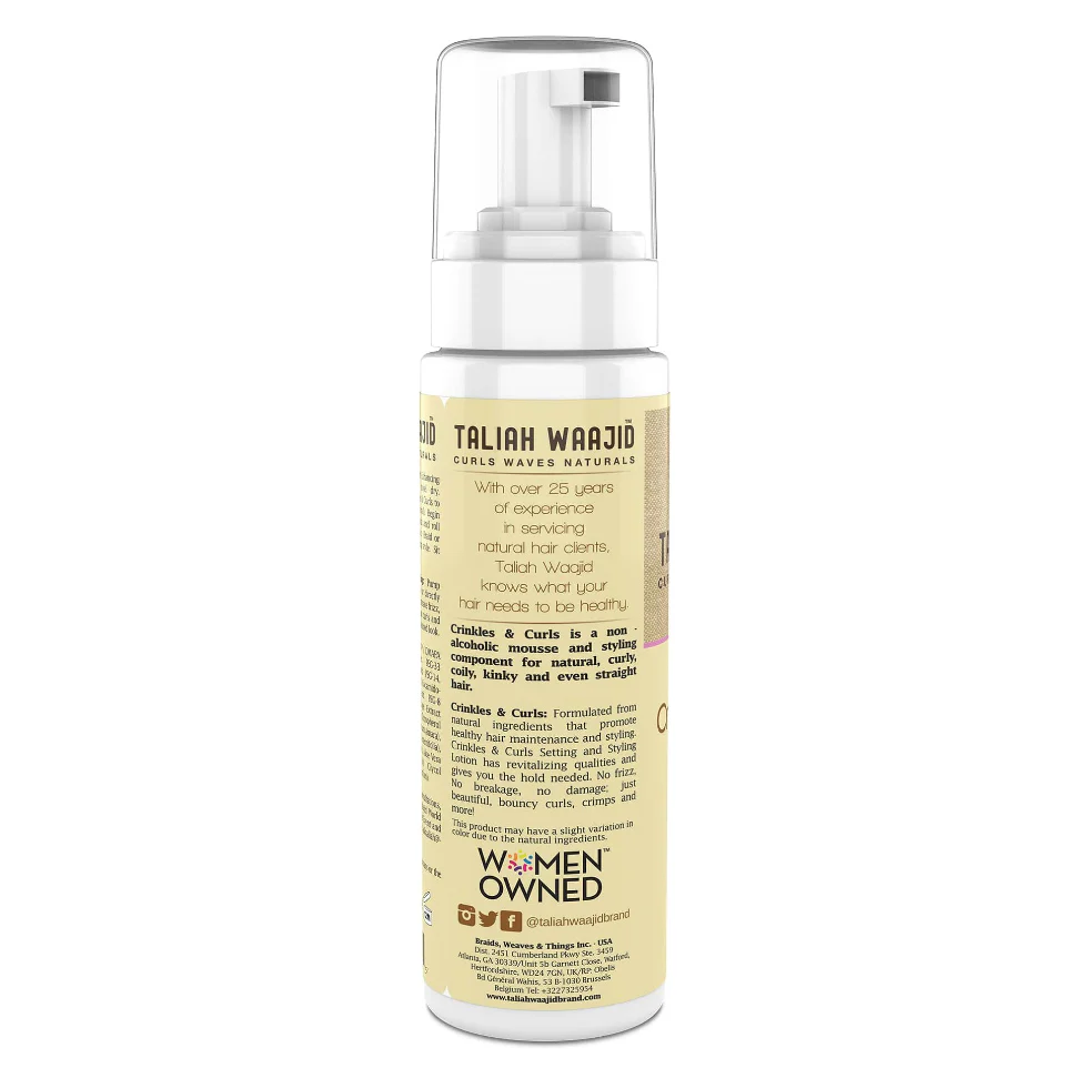 Taliah Waajid Crinkles & Curls Natural Hair Setting & Styling Lotion 8oz - Image 2