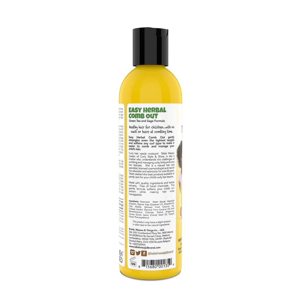 Taliah Waajid Kids Easy Herbal Detangler 236ml | Soft Tangle-Free Hair Care - Image 3
