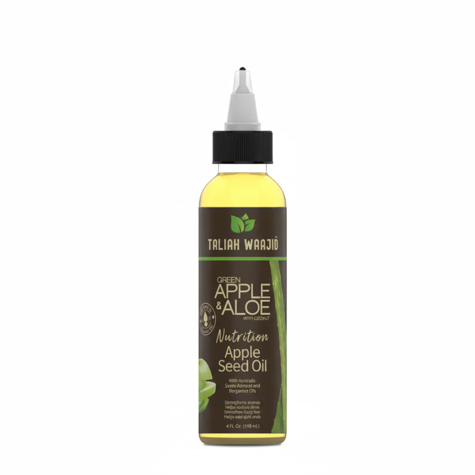 Taliah Waajid Green Apple & Aloe Nutrition Apple Seed Oil 4oz | Strengthen & Hydrate Hair