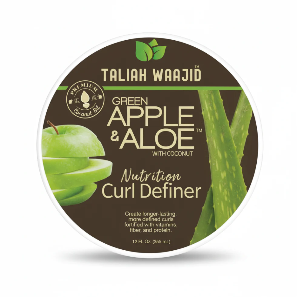 Taliah Waajid Green Apple & Aloe Nutrition Curl Definer 12oz | Define & Strengthen Curls