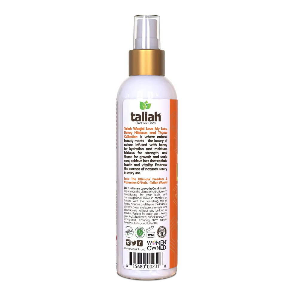 Taliah Waajid Love My Locs It In Honey Leave-In Conditioner 8oz | Hydrate & Strengthen Locs - Image 3
