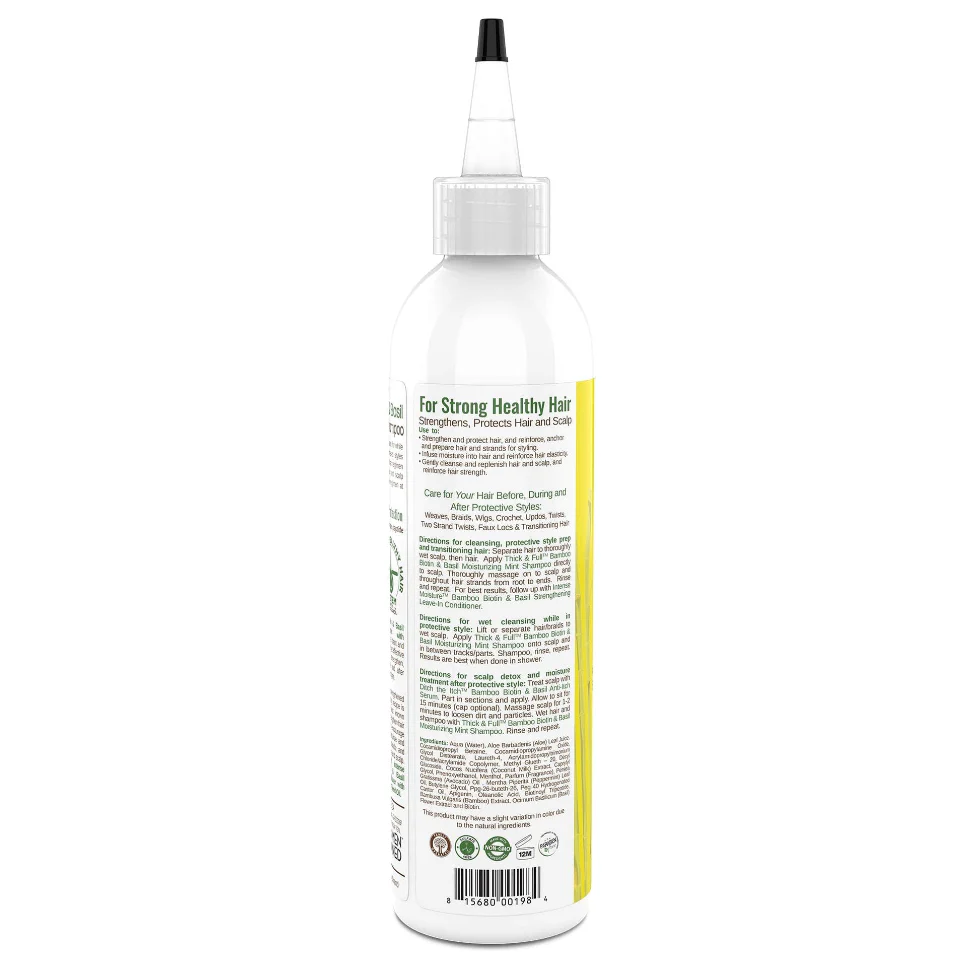Taliah Waajid Protective Styles Thick & Full Moisturizing Mint Shampoo 8oz | Sulfate-Free - Image 3