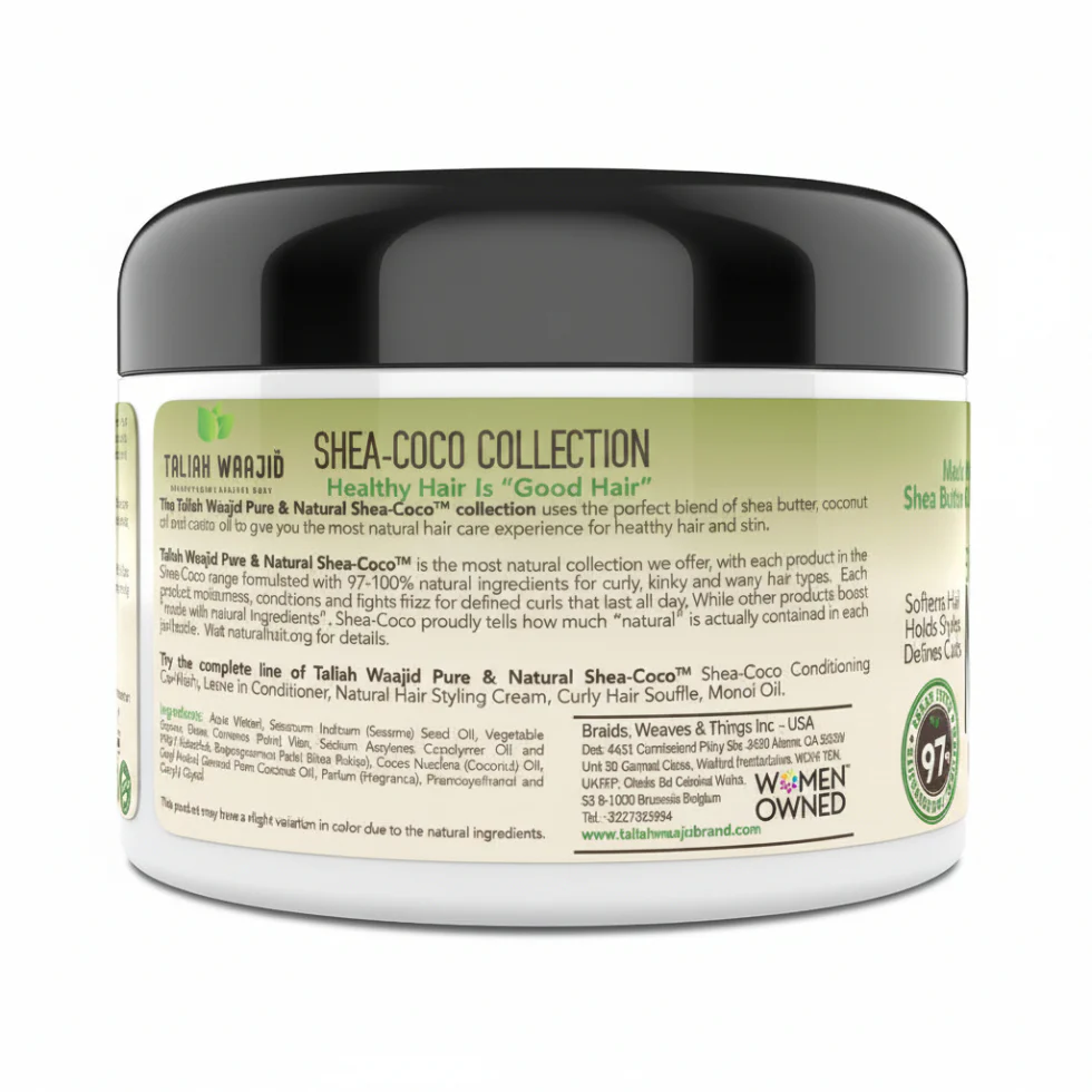 Taliah Waajid Shea-Coco Moisturizing Cream 237ml | Detangle & Style Hair Care - Image 2