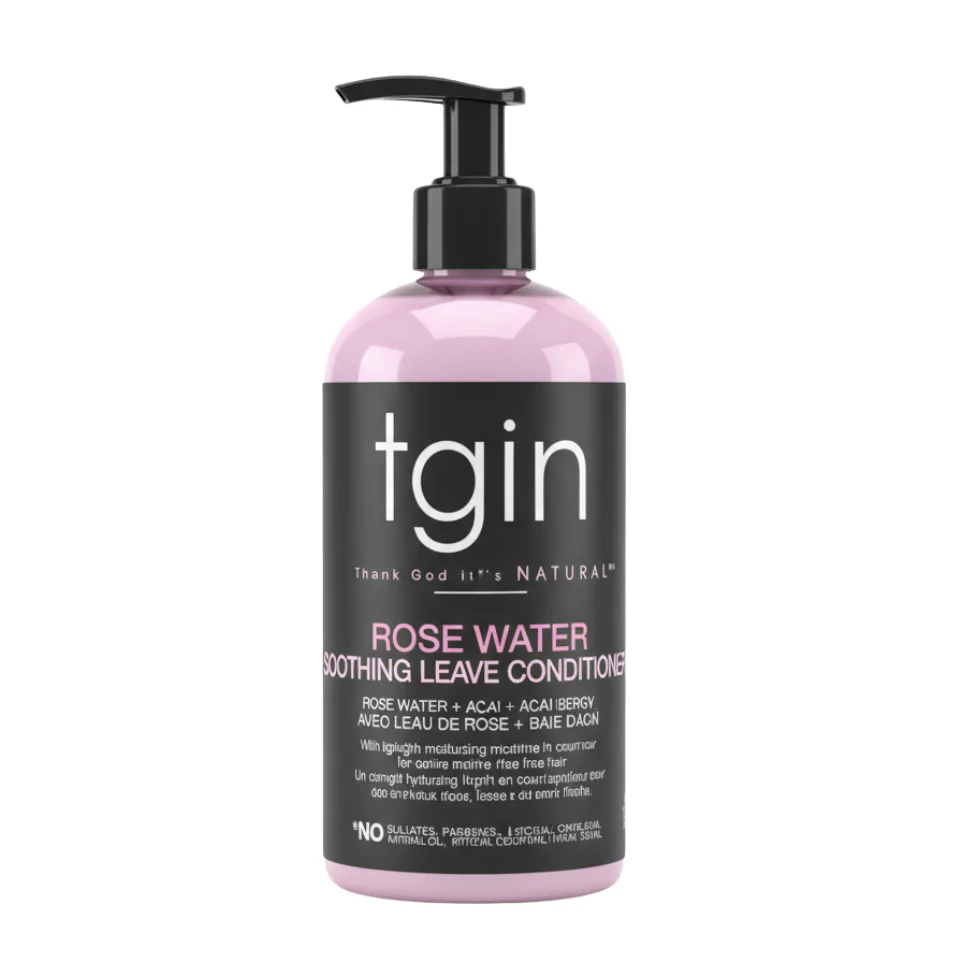TGIN Rose Water Leave-In Conditioner 13oz | Moisturize & Shine Hair Care
