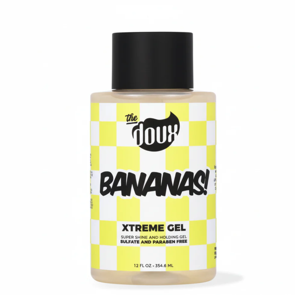 The Doux Bananas Xtreme Gel 12oz | Extreme Hold & Flake-Free Styling