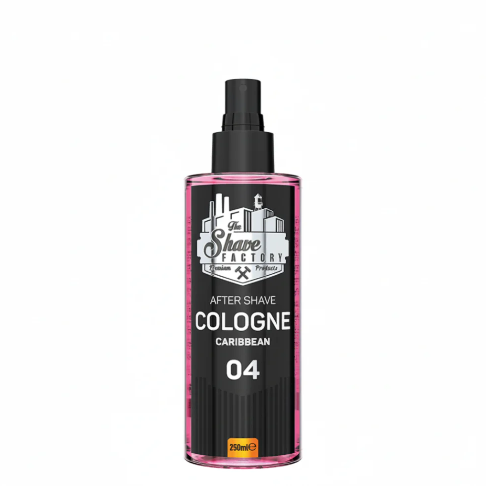 The Shave Factory After Shave Cologne Caribbean 04 250ml | Fresh Cooling Skin Care