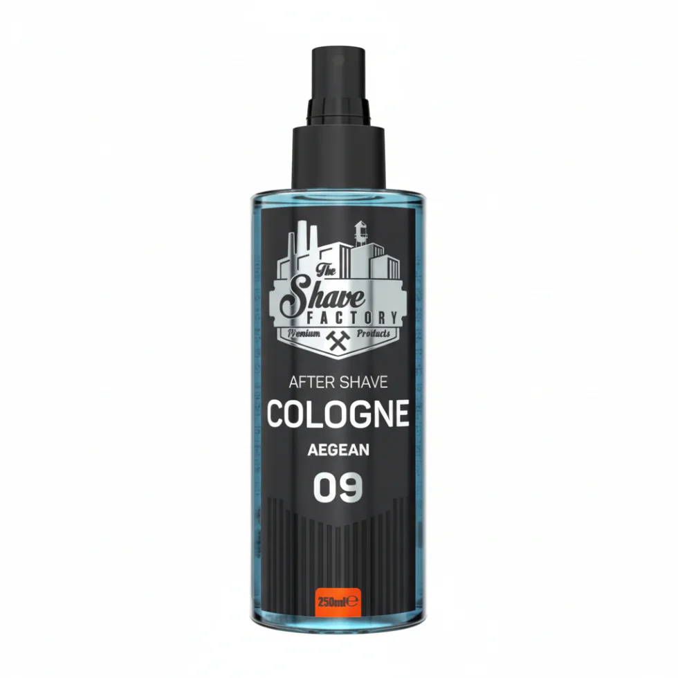 The Shave Factory After Shave Cologne Aegean 09 250ml | Fresh Cooling Scent