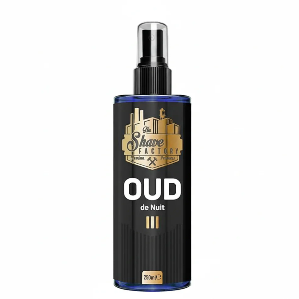 The Shave Factory After Shave Cologne Oud De Nuit III 250ml | Fresh Oud Scent