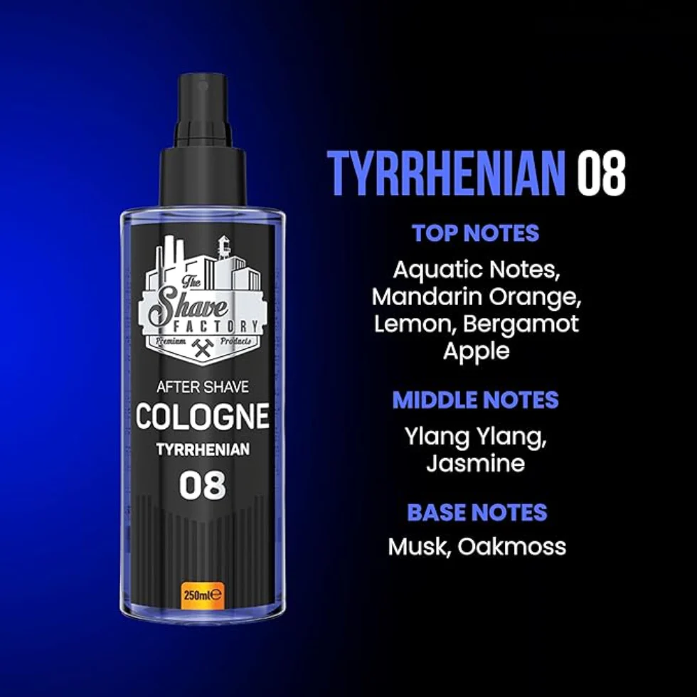 The Shave Factory After Shave Cologne Tyrrhenian 08 250ml | Fresh Skin Care - Image 2