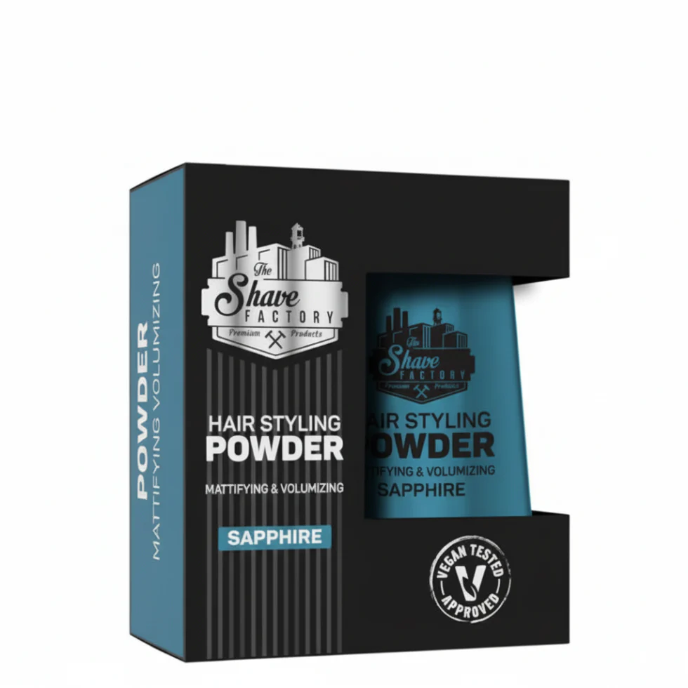 The Shave Factory Powder Wax Sapphire 20g | Matte Volume & Textured Hold