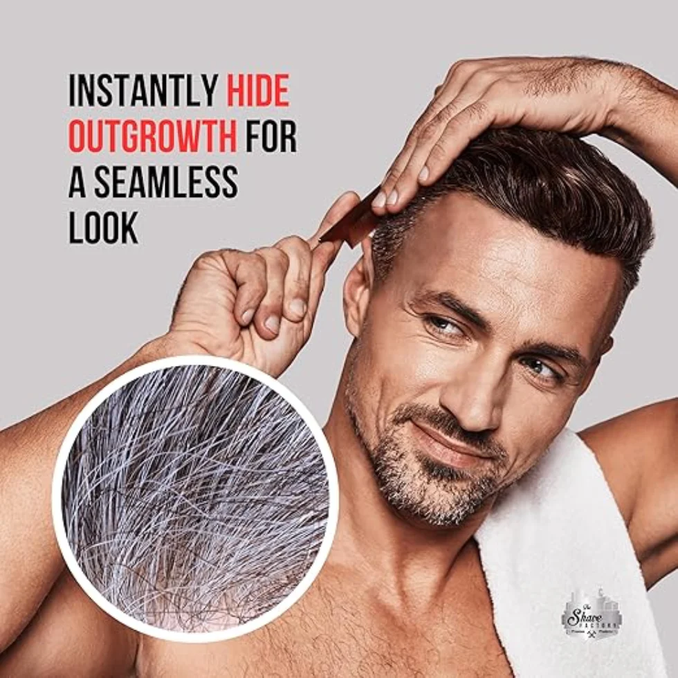 The Shave Factory Hair Magic Retouch Spray Black 100ml | Grey Coverage - Image 2