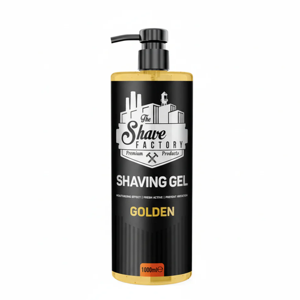 The Shave Factory Shaving Gel Golden 1000ml | Cooling Moisturizing Shave Gel