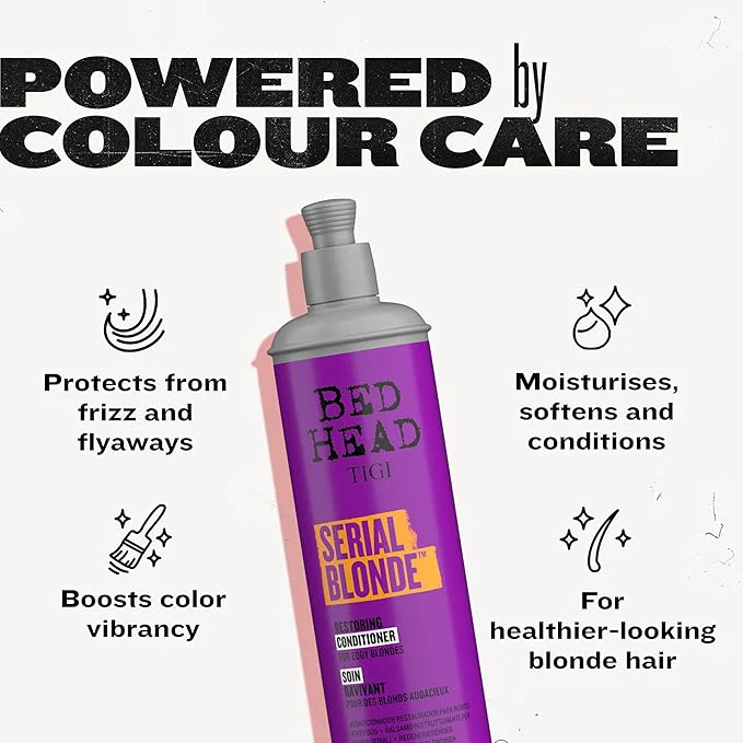 TIGI Bed Head Serial Blonde Restoring Conditioner 970ml- Repair & Strengthen Blonde Hair - Image 2