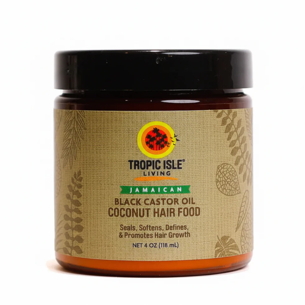 Tropic Isle Coconut Hair Food 4oz | Jamaican Black Castor Oil Growth & Shine Care