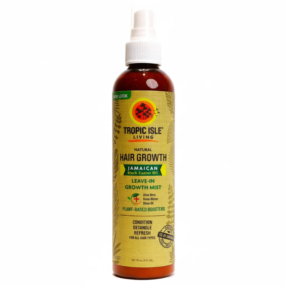Tropic Isle Hair Gro Leave-In Mist 8oz | Moisturizes, Detangles & Strengthens Hair