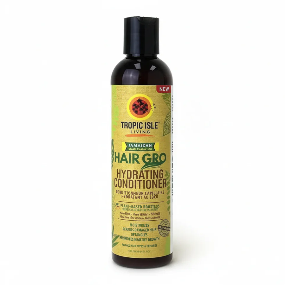 Tropic Isle Hair Gro Conditioner 8oz | Hydrates, Detangles & Strengthens Hair