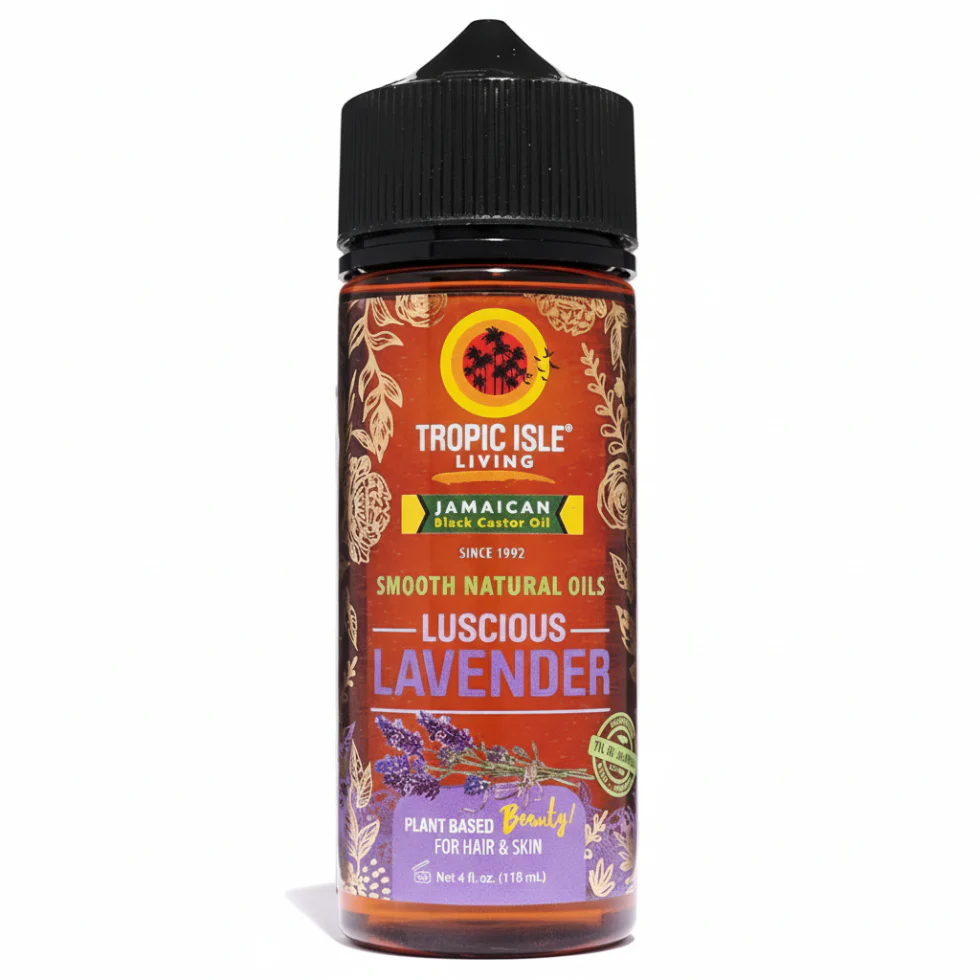 Tropic Isle Lavender Jamaican Black Castor Oil 118ml | Calm Scalp & Hair Care