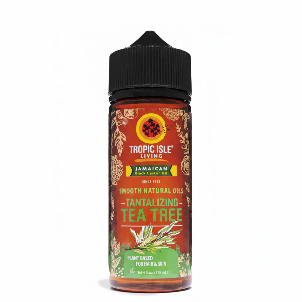 Tropic Isle Tea Tree Smooth Natural Oil 4oz | Scalp Care & Hair Nourishment