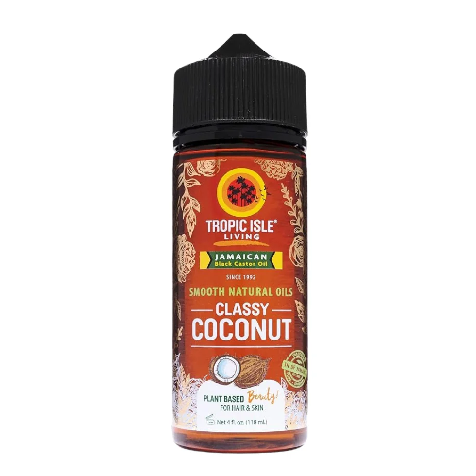 Tropic Isle Classy Coconut Smooth Natural Oil 4oz | Hair Nourishment & Shine