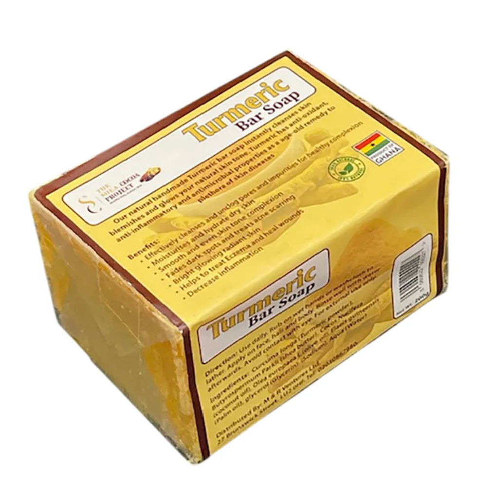 Turmeric Bar Soap 200g | Natural Brightening & Deep Cleansing Handmade Soap - Image 2
