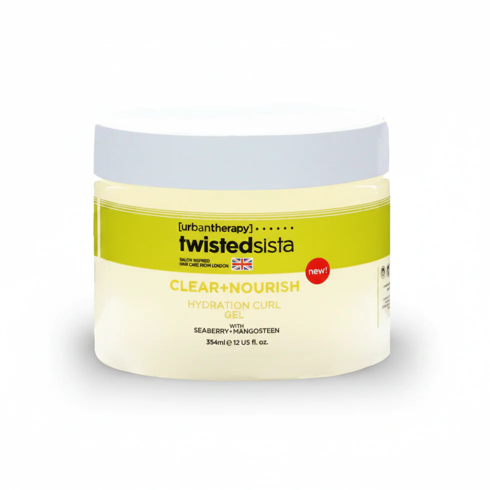 Twisted Sista Clear + Nourish Curl Gel 12oz | Define & Hydrate Curls