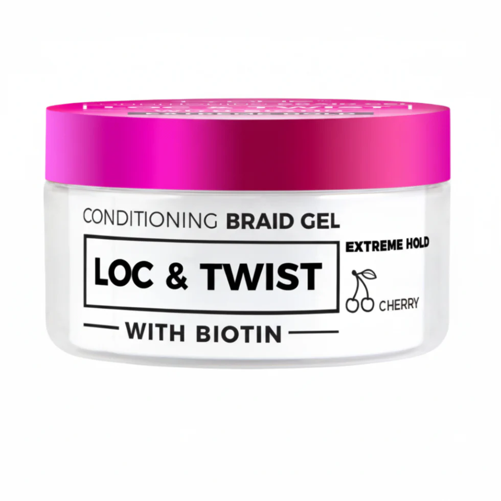TYCHE Conditioning Braid Gel 300ml Cherry | Loc & Twist Extreme Hold Biotin