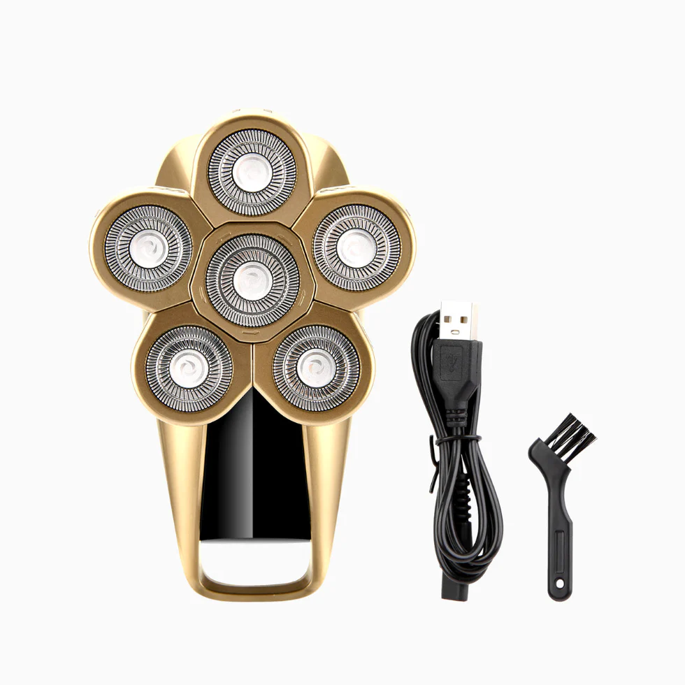 TYCHE 6-Blade Head Shaver | Waterproof LED Electric Razor for Smooth Shave - Image 2