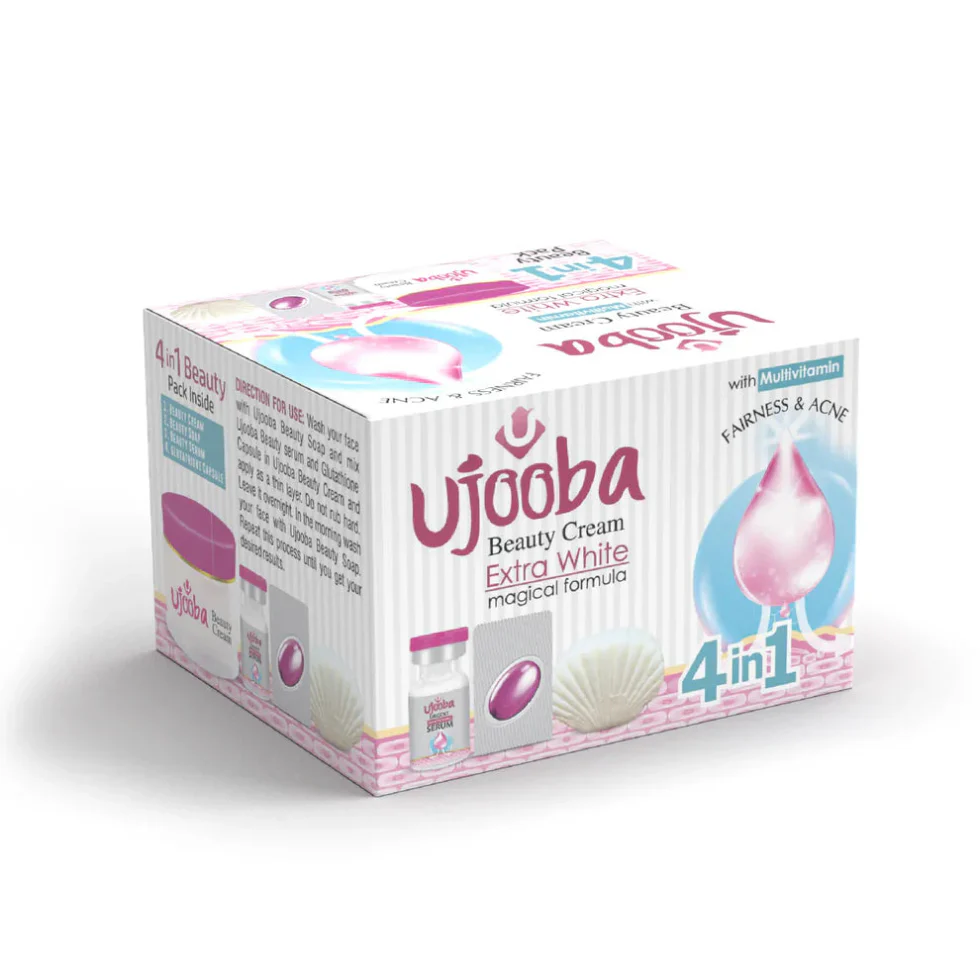 Ujooba 4 in 1 Beauty Cream Multivitamin Pack 40g | Brightening Skin Care Kit