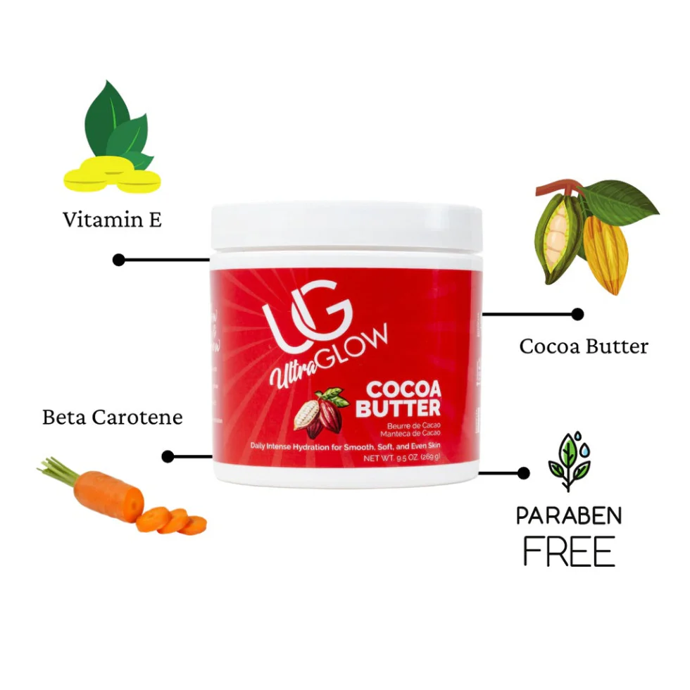 Ultra Glow Cocoa Butter 9.5oz | Daily Intense Hydration Skin Cream - Image 2