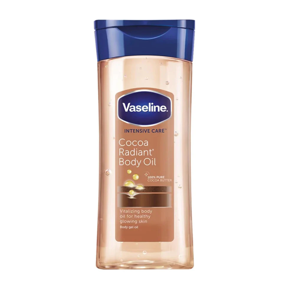 Vaseline Cocoa Radiant Body Oil 200ml | Intensive Care Moisturizing Oil