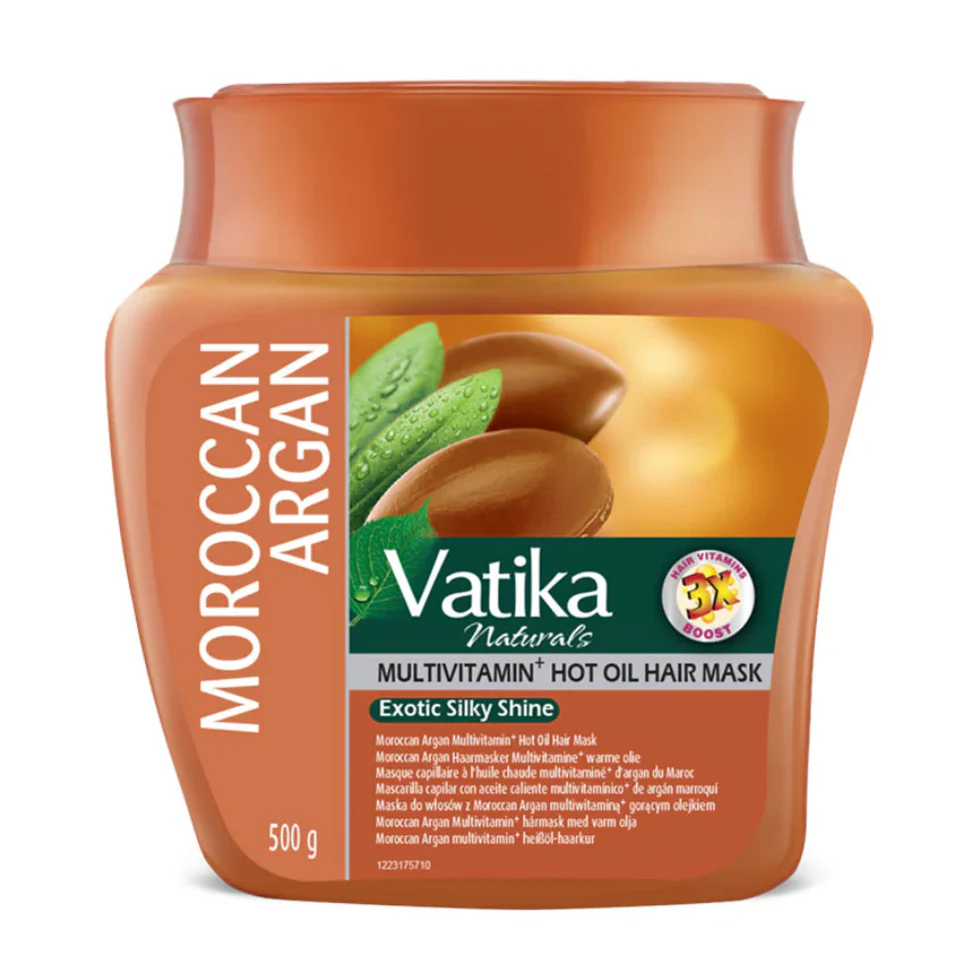 Vatika Naturals Moroccan Argan Hair Mask 500ml | Deep Repair, Shine & Hydration