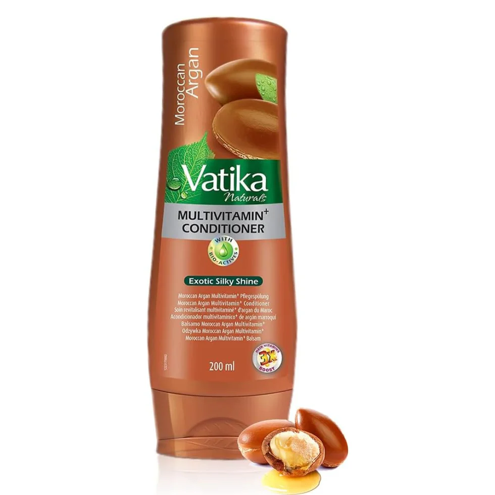 Vatika Naturals Moroccan Argan Conditioner 200ml | Soft & Shiny Hair Care