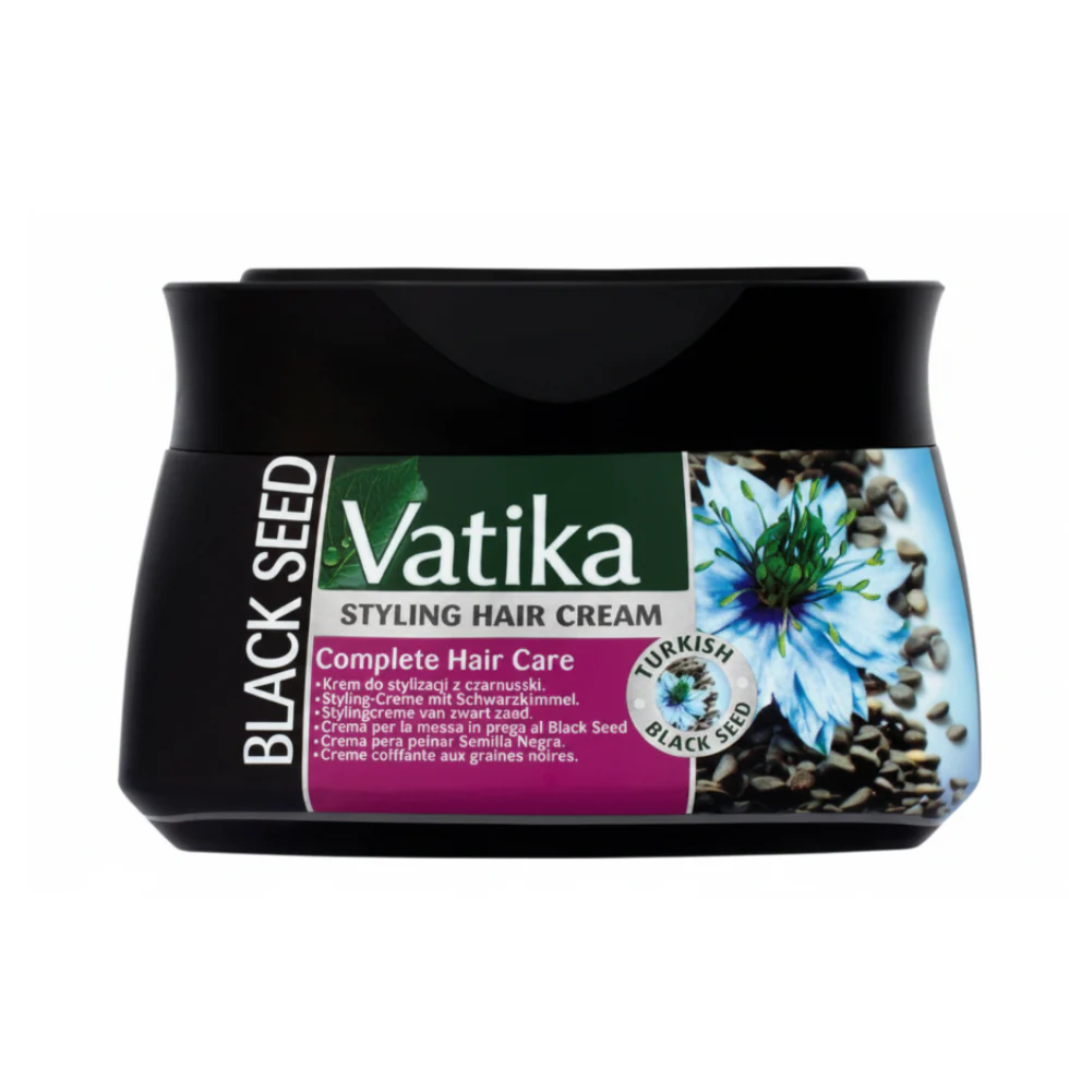Vatika Naturals Black Seed Hair Cream 140ml | Shine & Frizz Control Styling