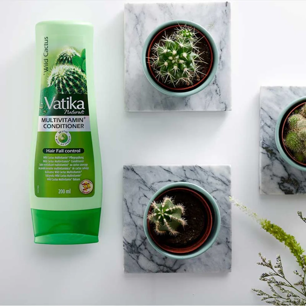 Vatika Naturals Wild Cactus Conditioner 200ml | Reduce Hair Fall & Strengthen Hair - Image 2