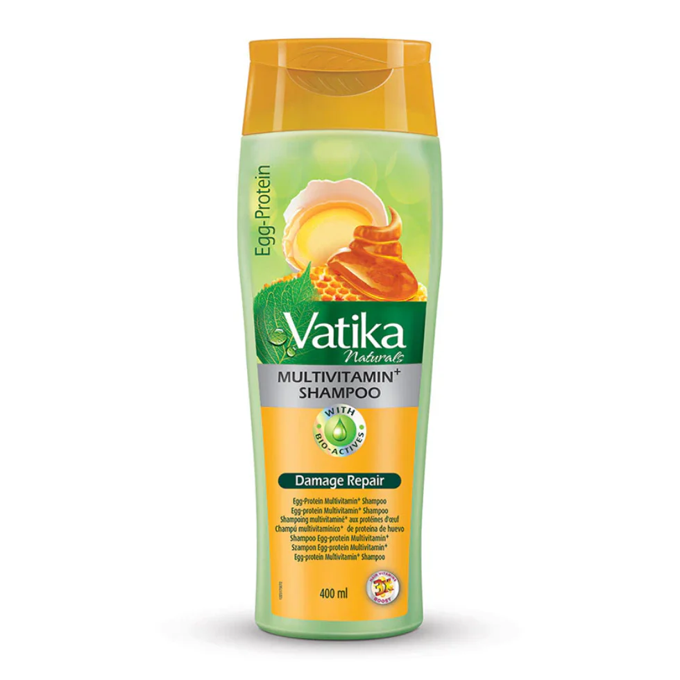 Vatika Naturals Egg-Protein Shampoo 400ml | Strengthen & Repair Hair