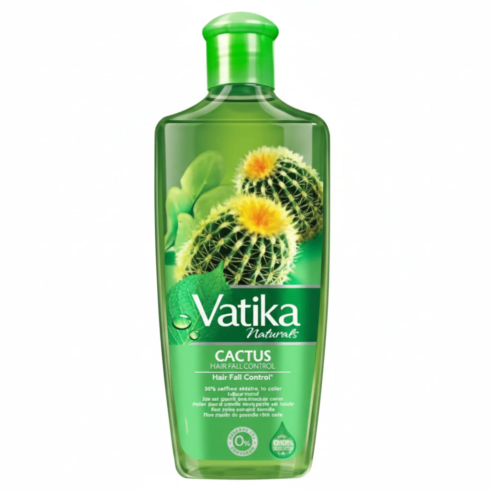 Vatika Naturals Cactus Hair Oil 200ml | Hydrating, Strengthening & Frizz Control