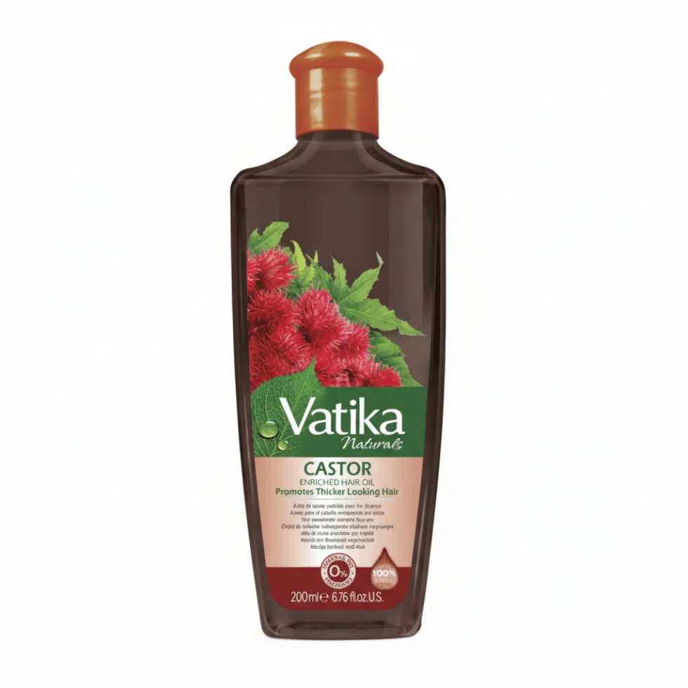 Vatika Naturals Castor Hair Oil 200ml | Hair Growth, Strength & Deep Nourish